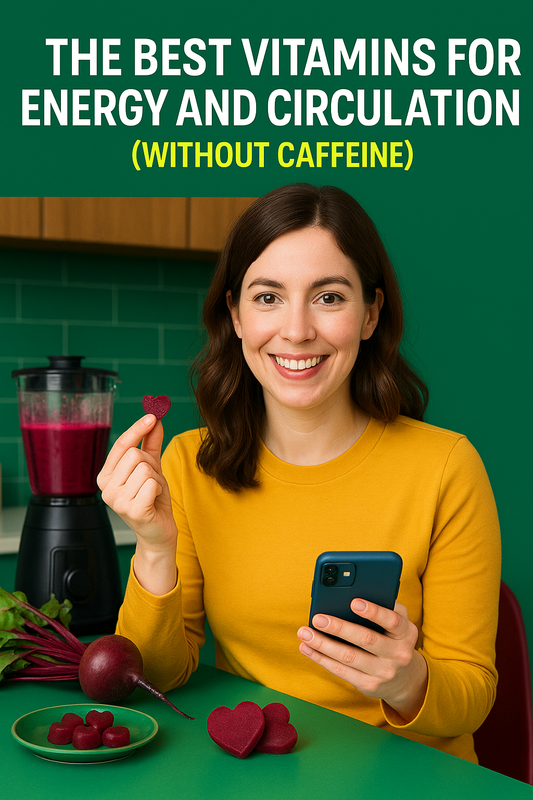 Beetroot and iron-rich ingredients to support energy, circulation, and reduce tiredness naturally