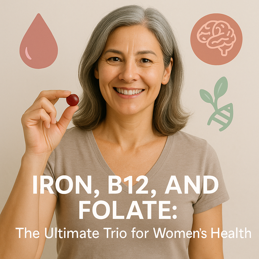 Natural sources of iron, vitamin B12, and folate for women’s health and fatigue support